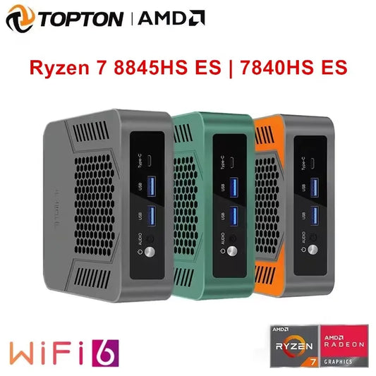 2025 Topton Mini PC, 16G RAM, 512G Storage, AMD Ryzen 7 6800H ES, Windows11 Pro