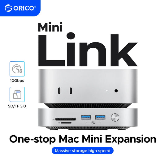ORICO MiniLink USB C Hard Drive, MacMini M4 Dock