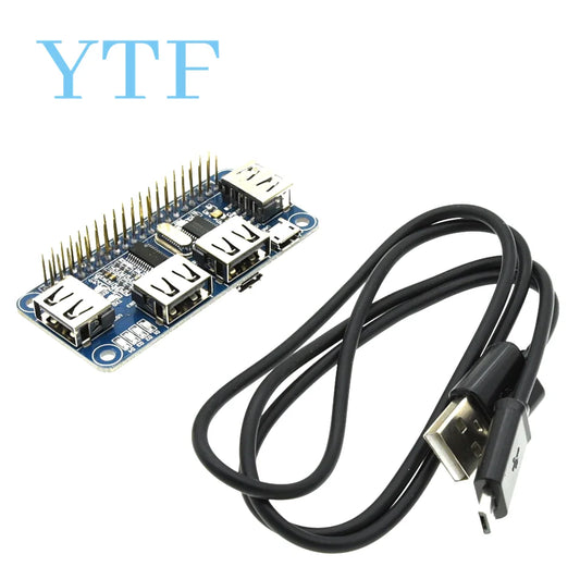 4 Ports USB HDM HUB HAT for Raspberry Pi