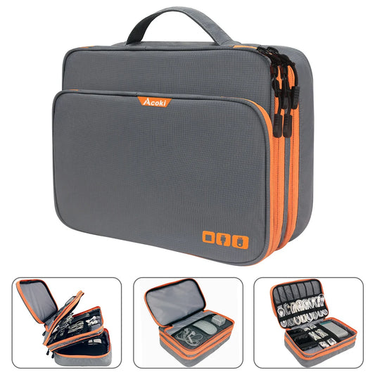 Three Layer Electronic Accessories Organizer