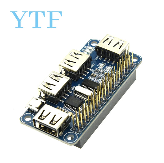 4 Ports USB HDM HUB HAT for Raspberry Pi